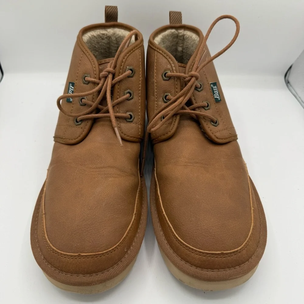 Mens G.H. Bass & Co. Newland WX Sherpa Lined Faux Suede Ankle Boots Size 10